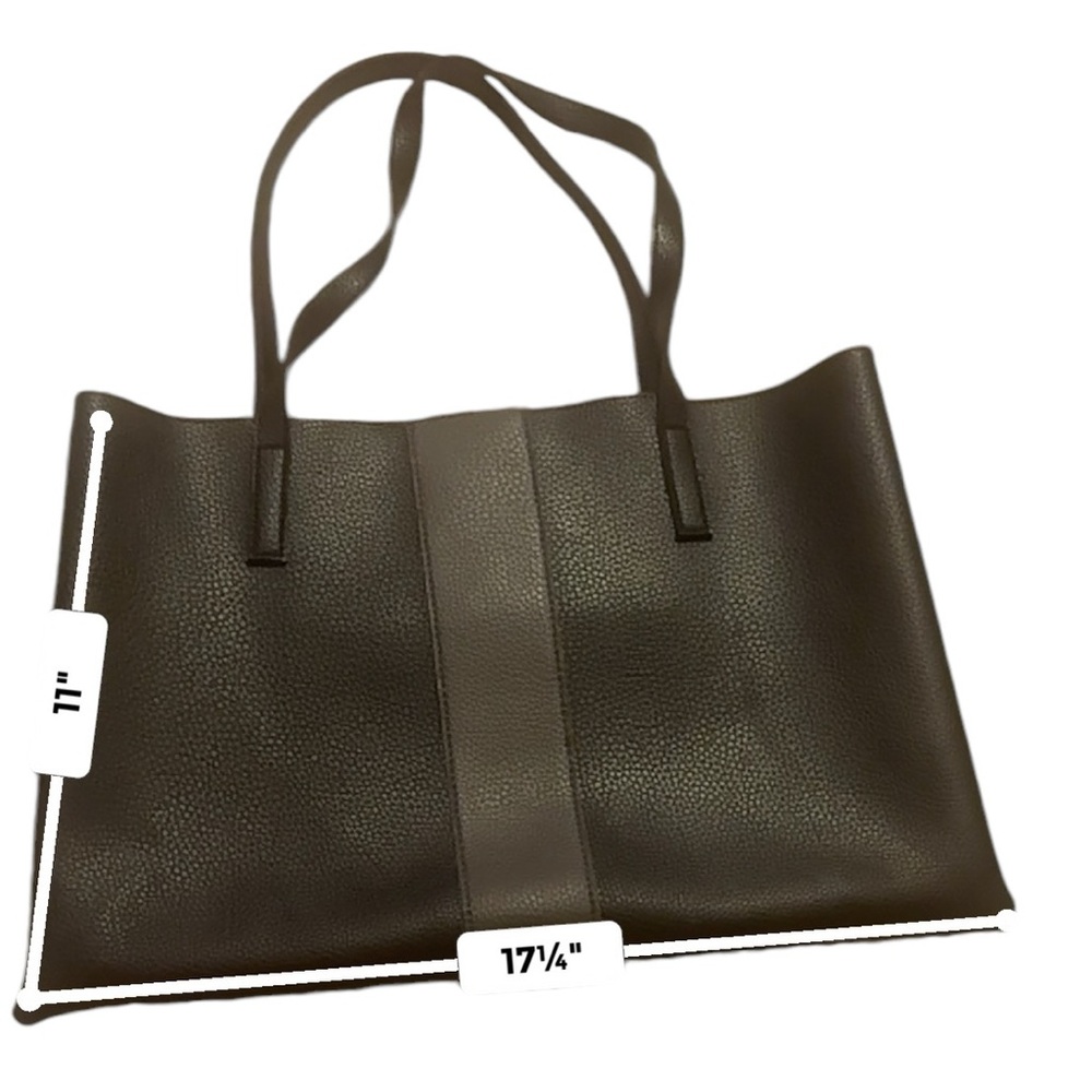Vince Camuto vegan leather minimalist tote bag